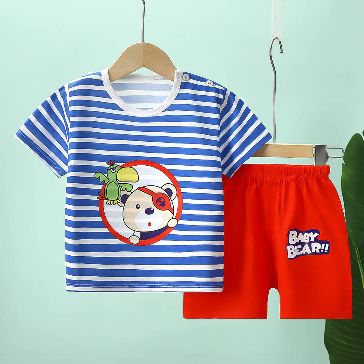 Adorable Baby Cotton Outfit Set - Lightweight Summer Wear (6M-7 Years)