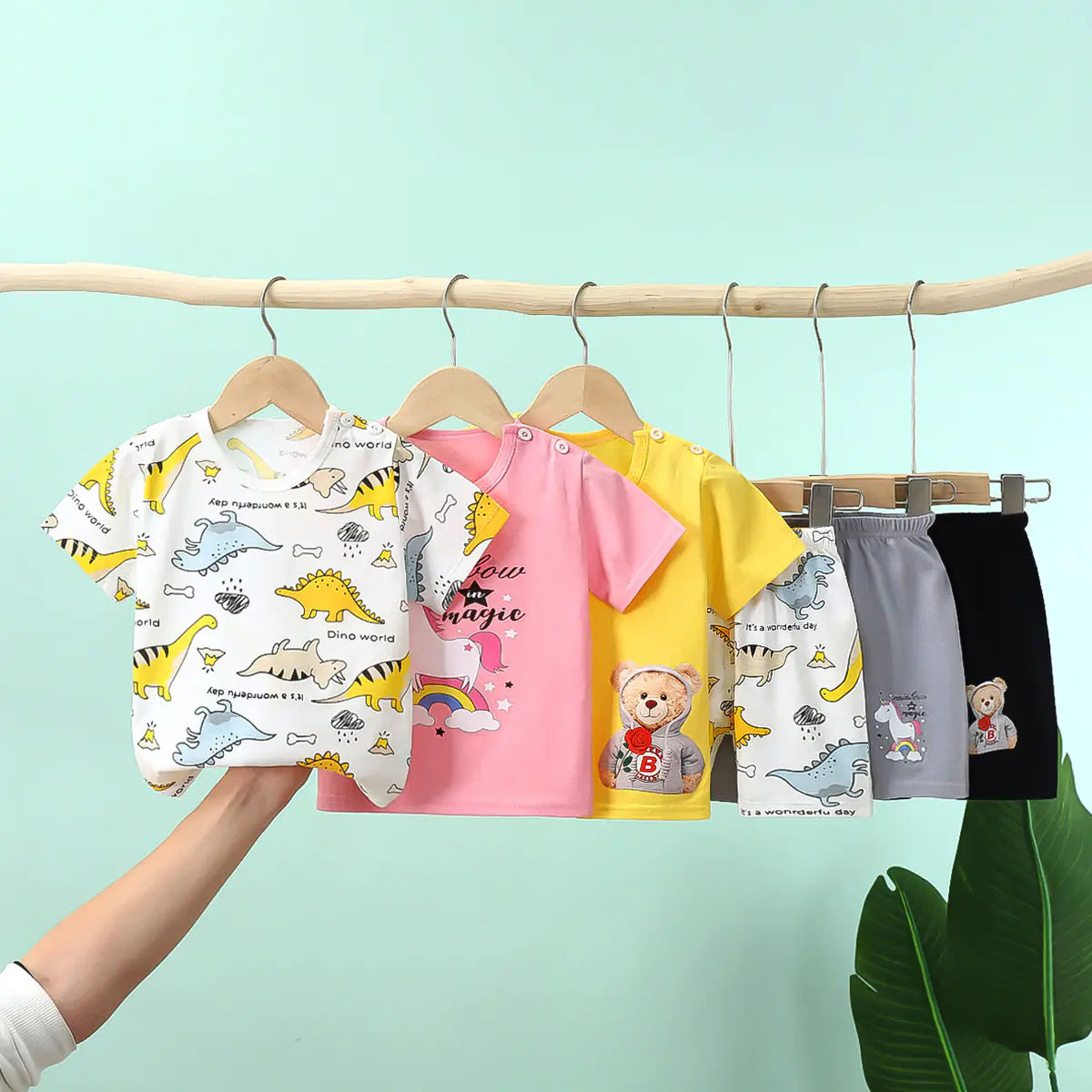 Adorable Baby Cotton Outfit Set - Lightweight Summer Wear (6M-7 Years)