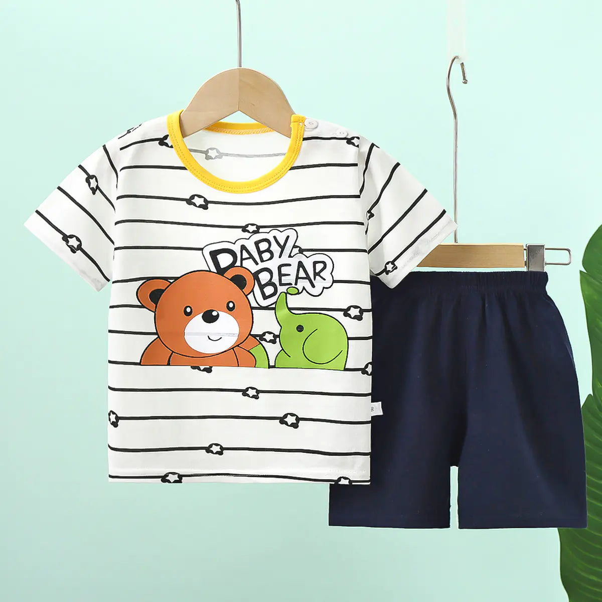 Adorable Baby Cotton Outfit Set - Lightweight Summer Wear (6M-7 Years)