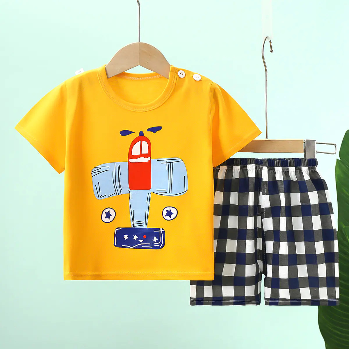 Adorable Baby Cotton Outfit Set - Lightweight Summer Wear (6M-7 Years)