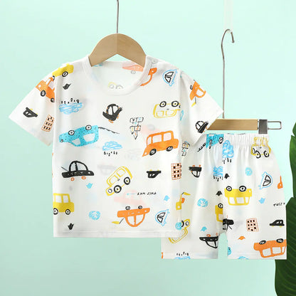 Adorable Baby Cotton Outfit Set - Lightweight Summer Wear (6M-7 Years)