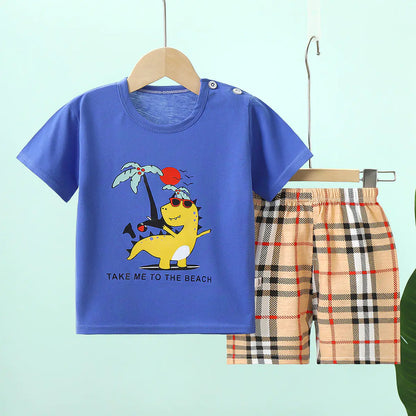 Adorable Baby Cotton Outfit Set - Lightweight Summer Wear (6M-7 Years)