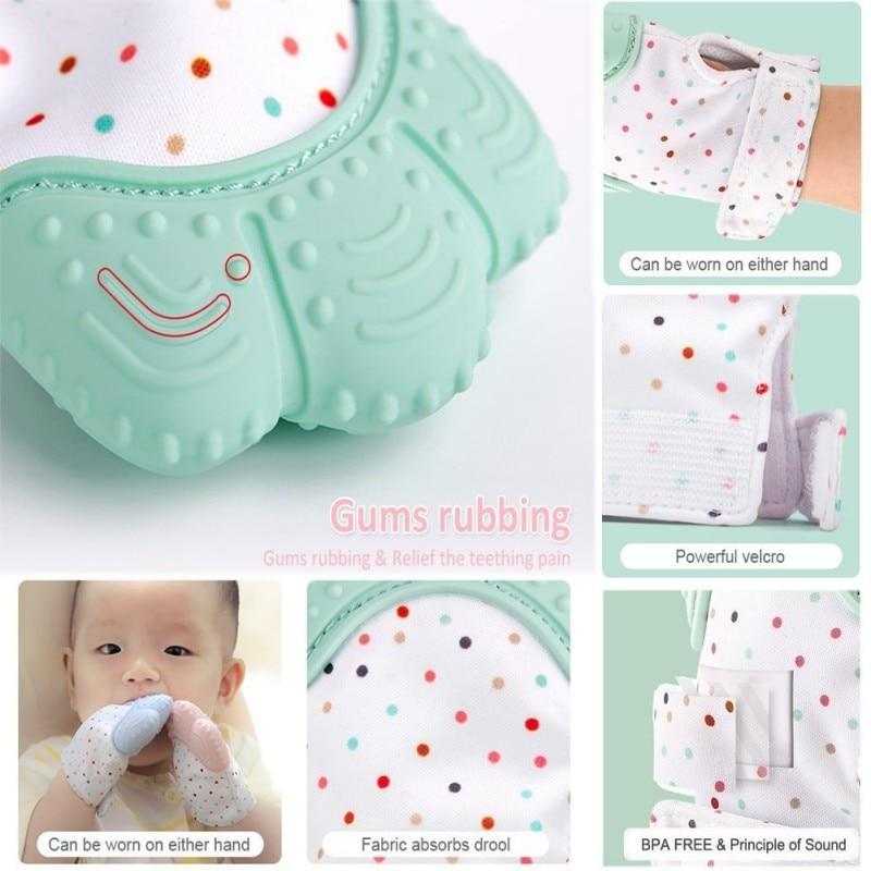 Baby Teething Gloves Mitten Toy